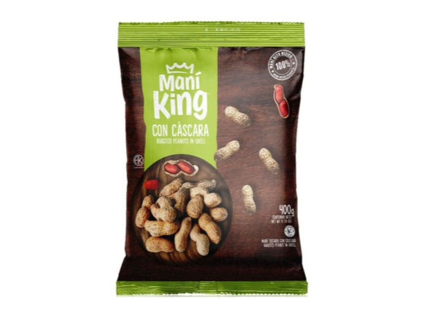 MANI CON CASCARA MANI KING 400 GRS