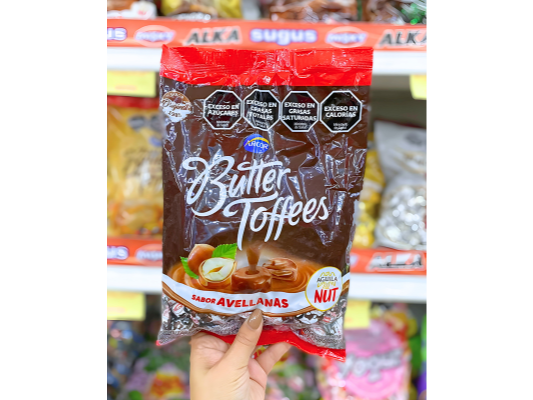 BUTTER TOFFES AVELLANA  648 GRS
