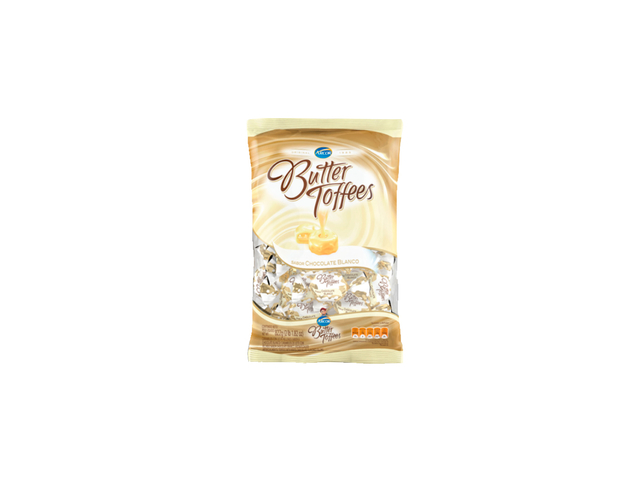 BUTTER TOFFEES CHOC BLANCO  822 GRS
