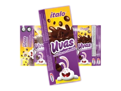 UVAS CON CHOCOLATE METEORO 80 GRS