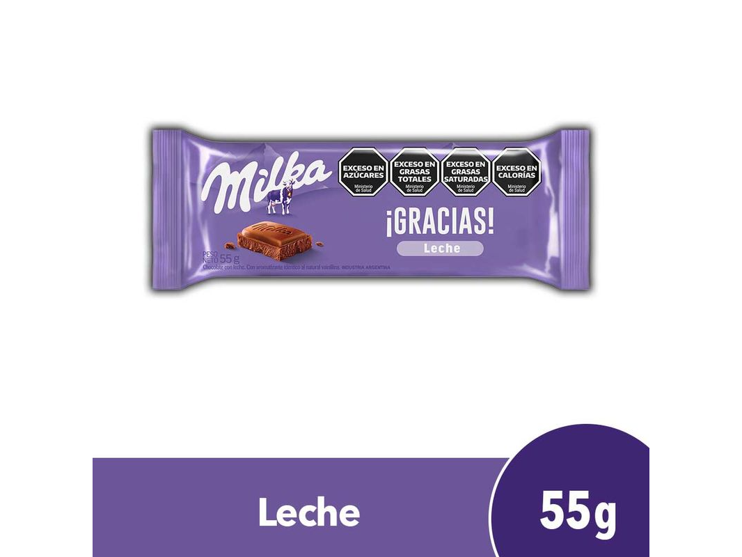 CHOCOLATE MILKA MENSAJE LECHE 55 GRS