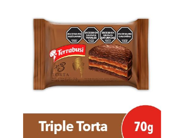 ALFAJOR TRIPLE TERRABUSI DDL TORTA  70GRS