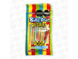 REGALIZ BULL DOG TUTTI FRUTI  75 GRS