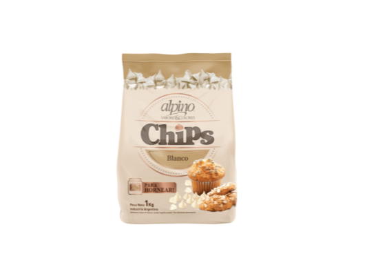CHIPS DE CHOCOLATE BLANCO ALPINO  1 KG