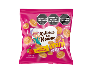 MINI RELLENAS FRUTILLA  160 GR