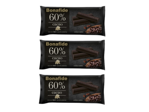 CHOCOLATE TAZA 60% CACAO BONAFIDE  100 G
