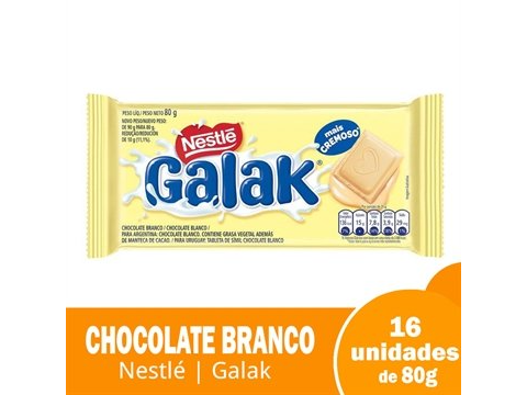 CHOCOLATE NESTLE GALAK BLANCO 80 GRS