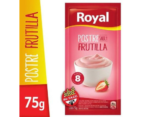 POSTRE ROYAL FRUTILLA  75 G