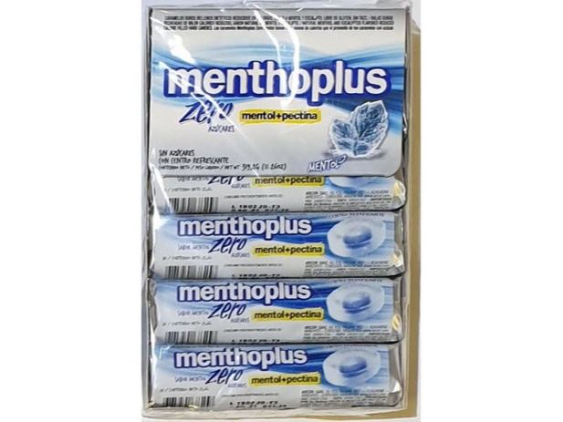 CARAMELO MENTHOPLUS MENTOL ZERO  12UN