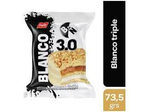 ALFAJOR BAGLEY BLANCO TRIPLE 73.5 GRS