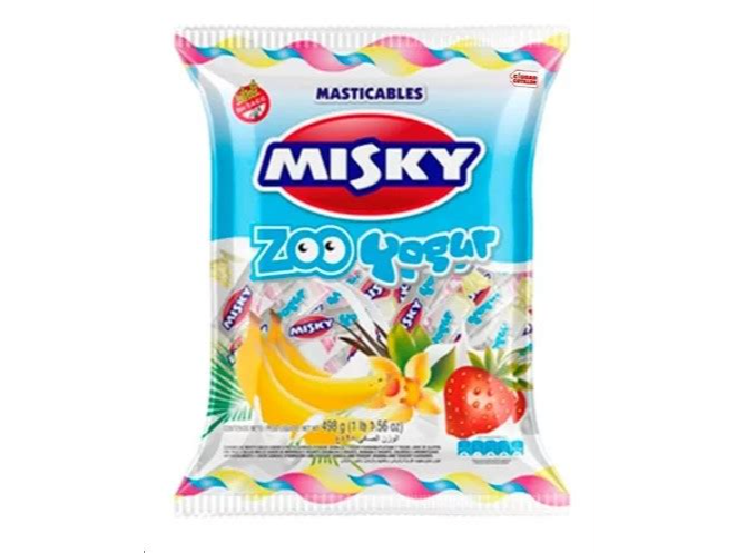 CARAMELOS MASTICABLES ZOO SALVAJE MISKY  498GR