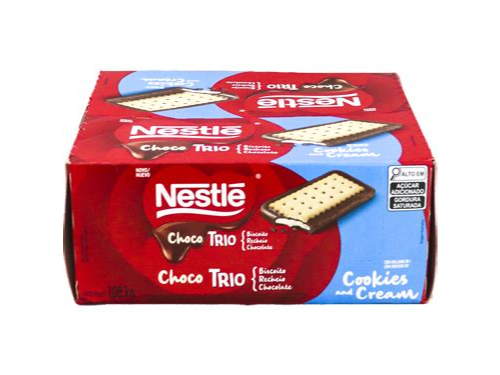 CHOCOLATE NESTLE TRIO COOKIES 90 GRS