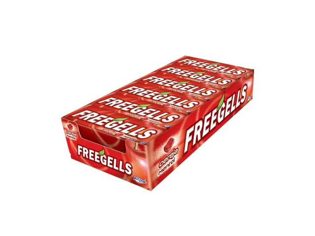 CARAMELOS FREEGELLS CEREZA 12 UN