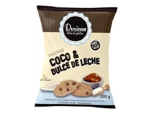 GALLETAS DONINAS COCO & DDL  200 GRS