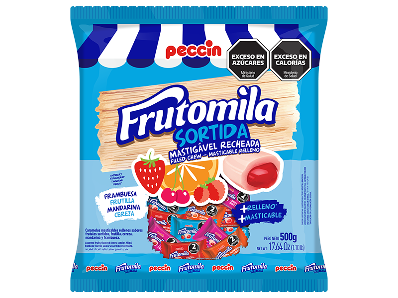 CARAMELO MASTICABLE RELLENO FRUTOMILA  500 G