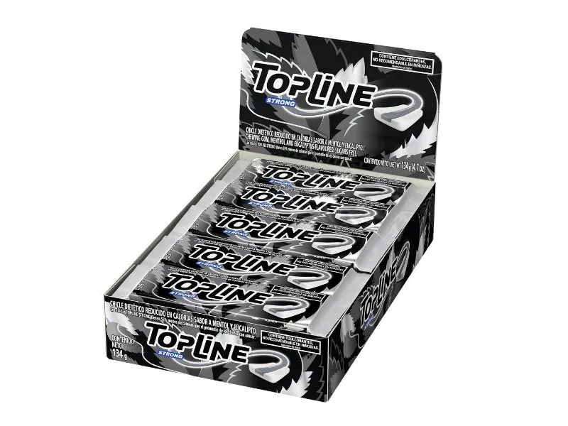 CHICLE TOPLINE STRONG  20 UN