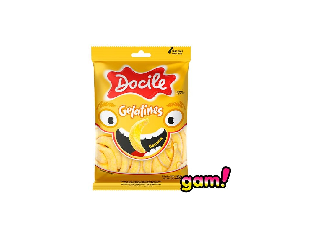 GOMITAS DOCILE BANANITA 250 GRS
