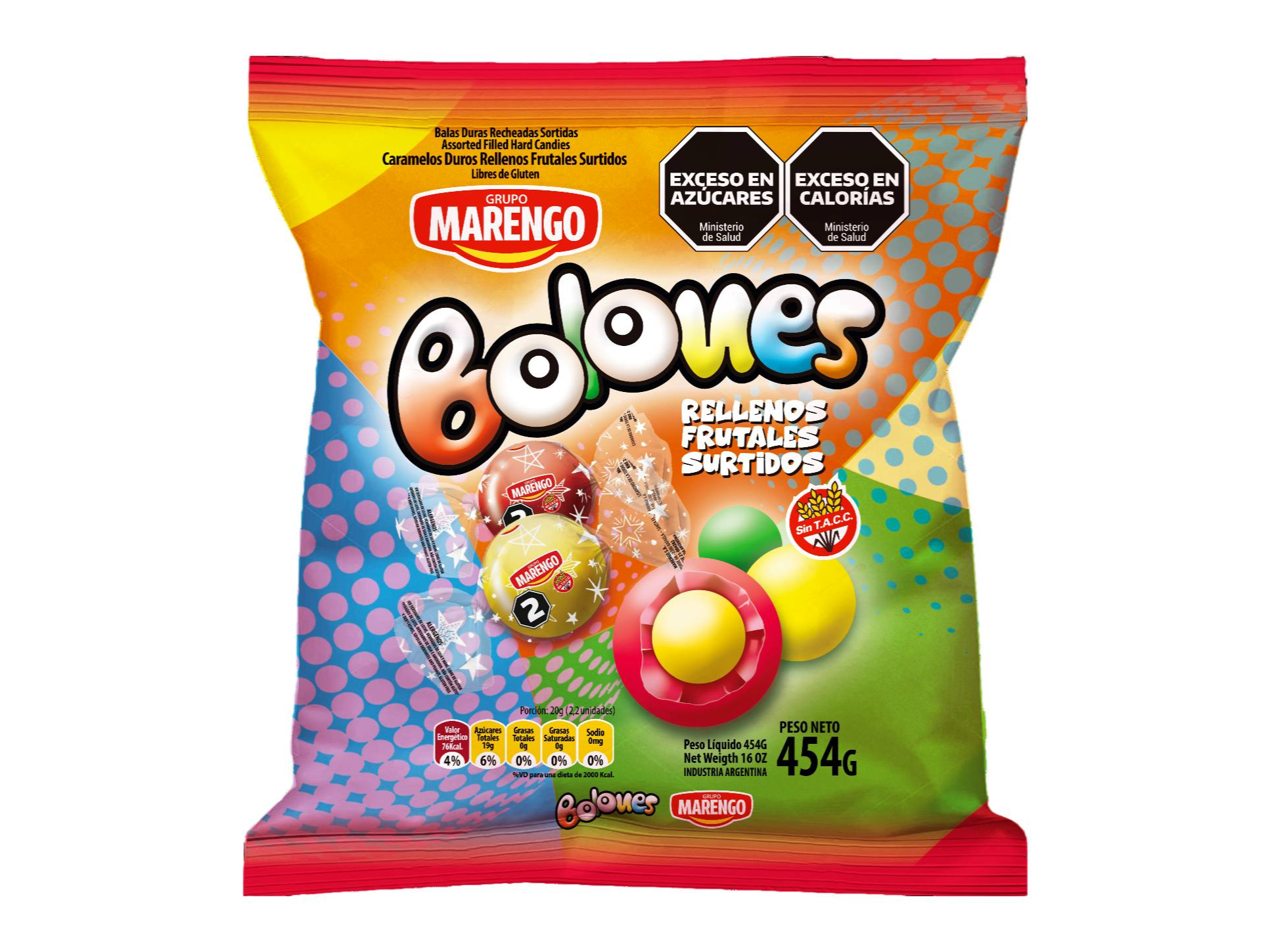 CARAMELO RELLENO MARENGO  454GR