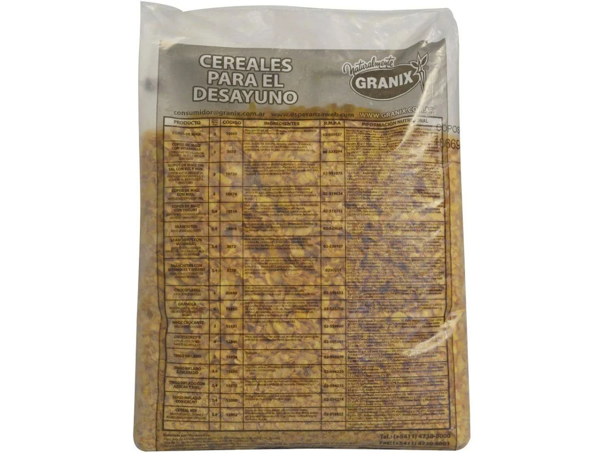 CEREAL COPO DE MAIZ GRANIX 3 KG