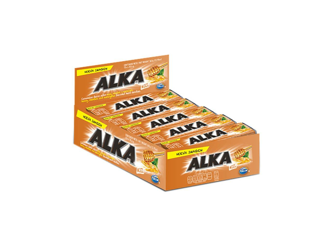 CARAMELOS ALKA MIEL MENTA  12UN