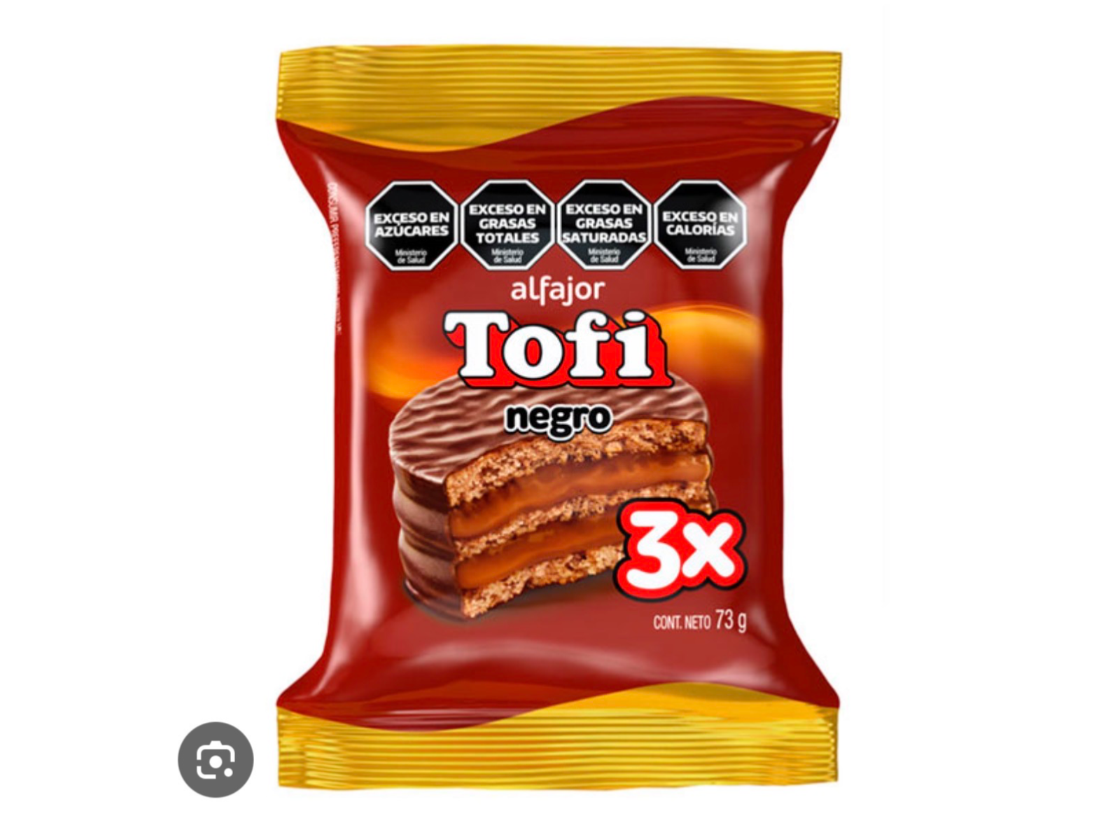 ALFAJOR TRIPLE TOFI NEGRO  73 GRS