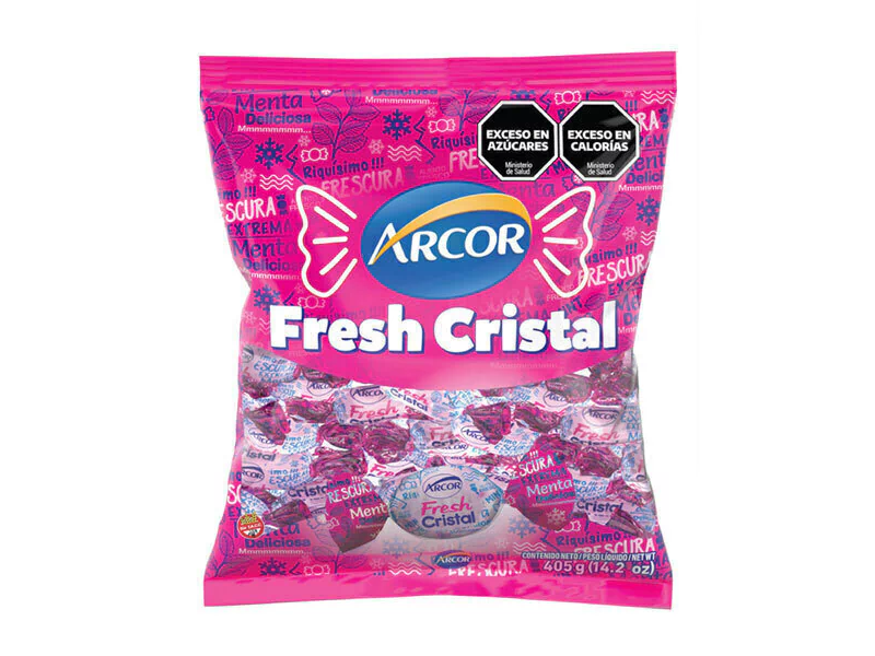 CARAMELOS FRESH CRISTAL ARCOR 400 GRS