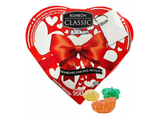 BOMBON FRUTA CORAZON BILLIKEN  200 GRS