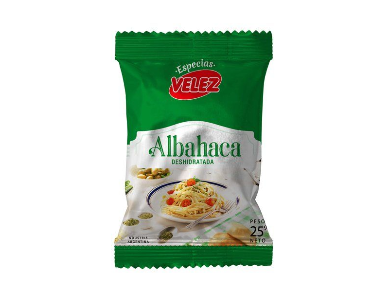 ALBAHACA DESHIDRATADA VELEZ  25GRS