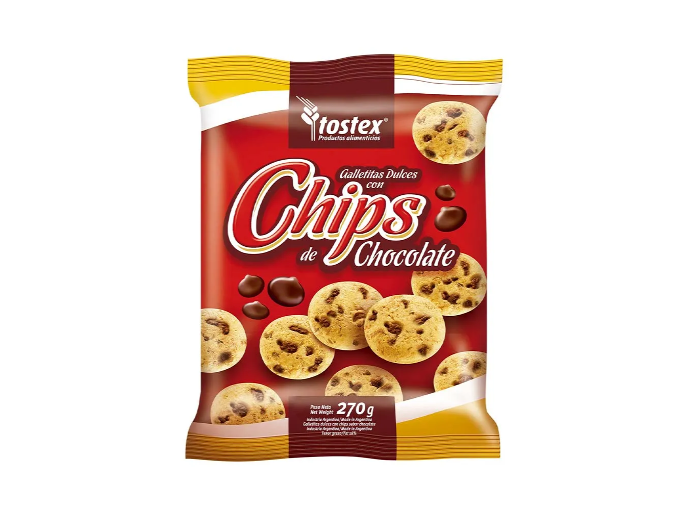 GALLETAS TOSTEX CON CHIPS 270 GRS