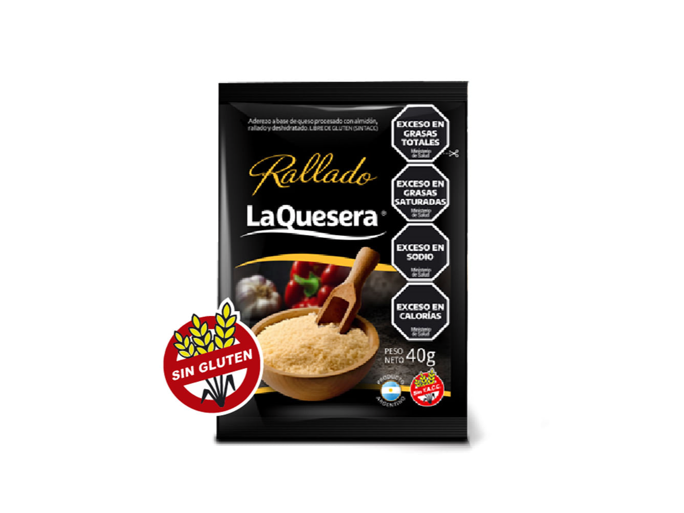 QUESO RALLADO LA QUESERA  40GRS