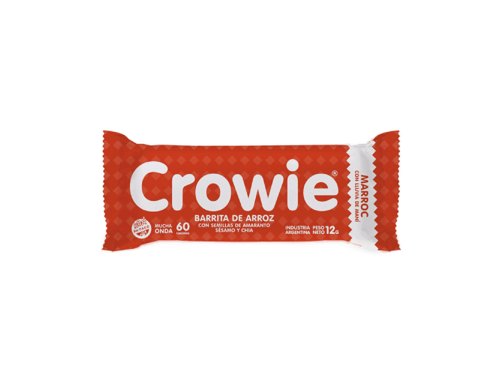 BARRITA DE ARROZ CROWIE MARRROC 12 GRS