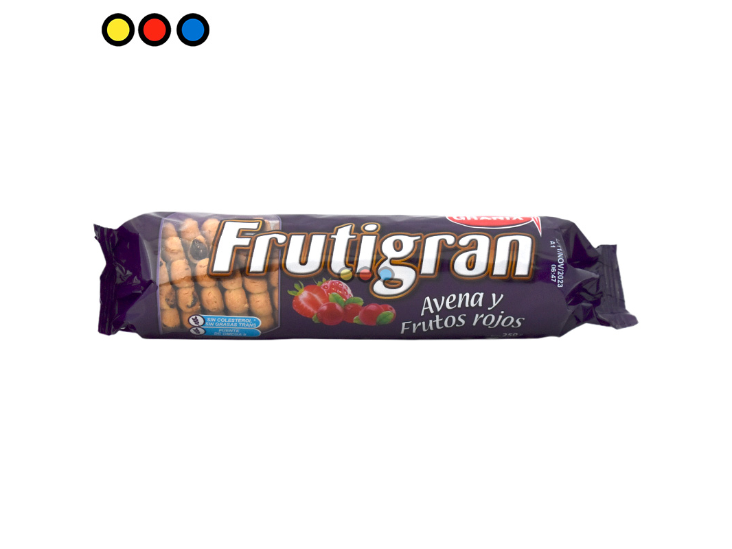 FRUTIGRAN AVENA Y FRUTOS ROJOS  250GRS