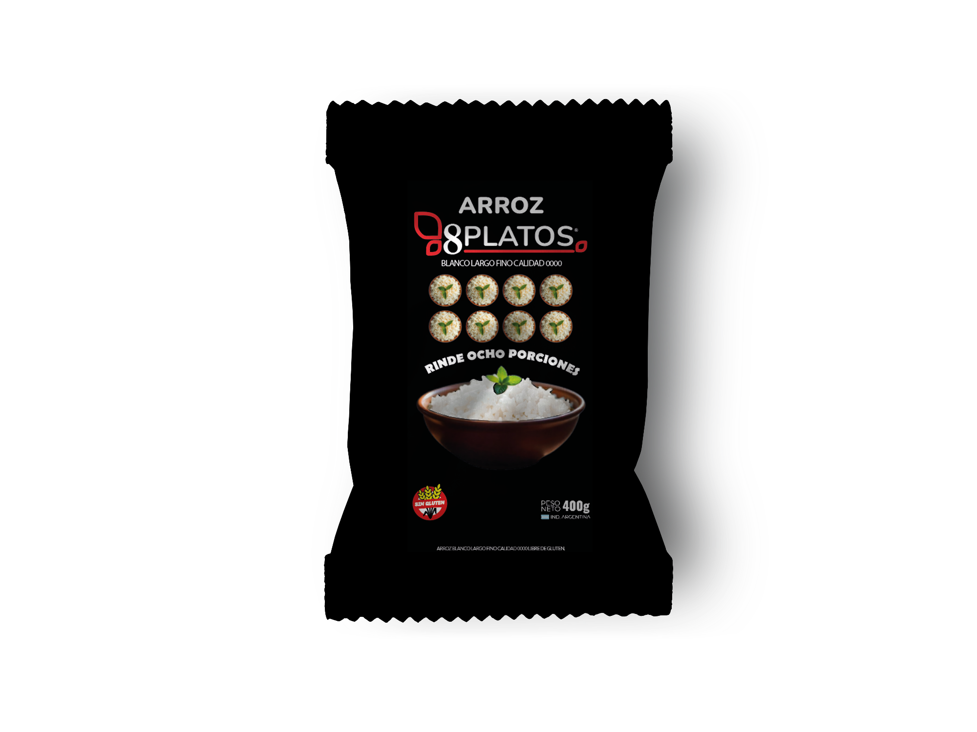 ARROZ 8 PLATOS 400 GRS