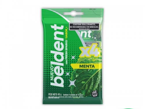 CHICLE BELDENT X 4 UN
