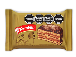 ALFAJOR TERRABUSI DULCE DE LECHE X 70 grs