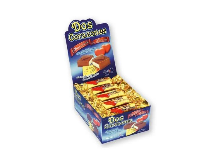 CAJA DOS CORAZONES X 20 UN