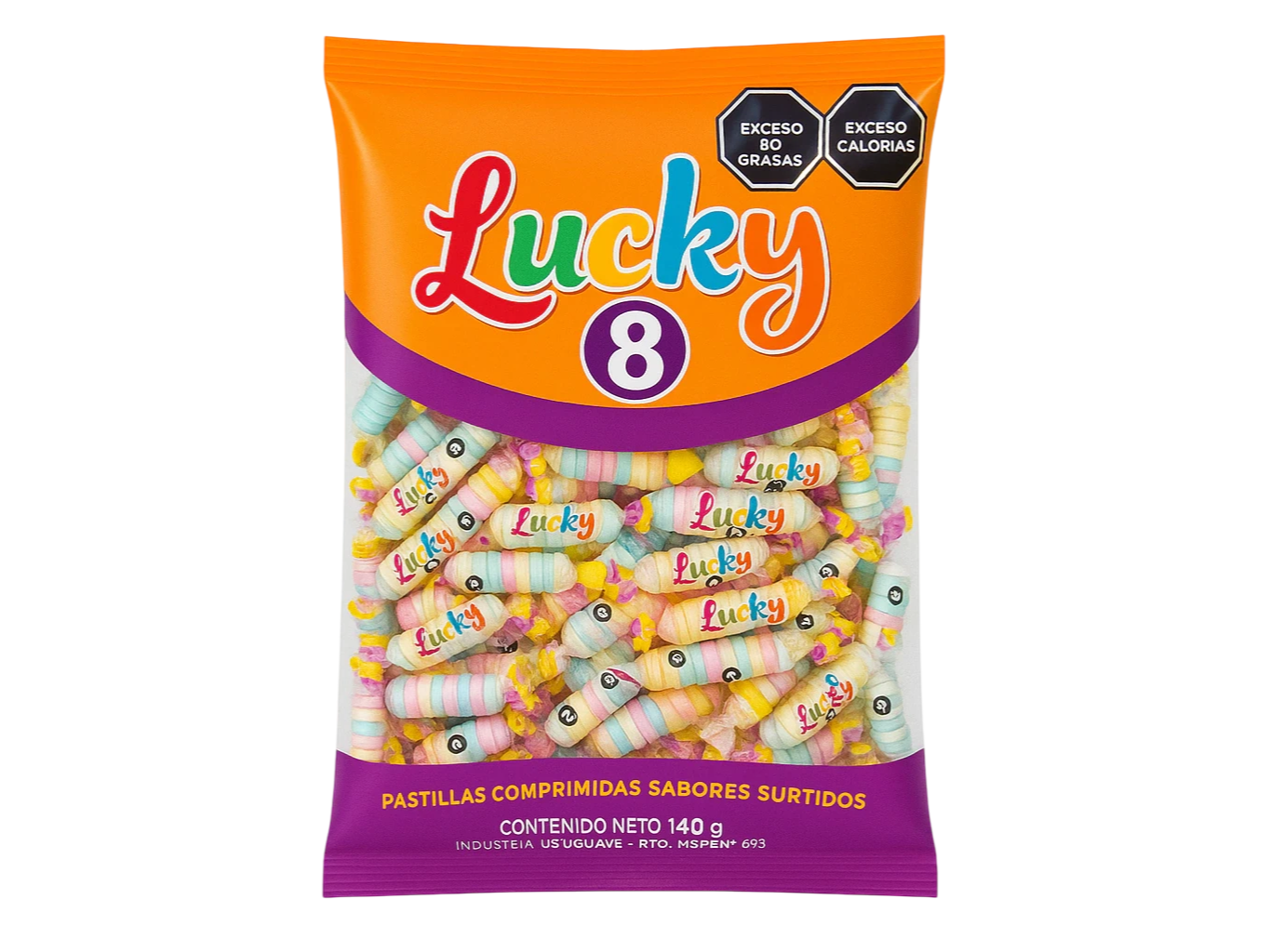 PASTILLAS LUCKY 8  80 UN