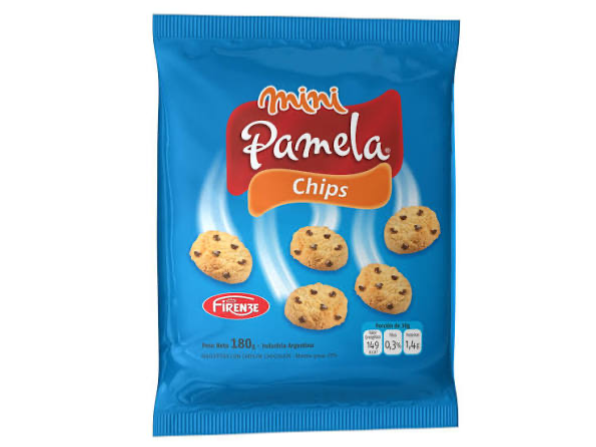 GALLETAS MINI PAMELA CON CHIPS  180GRS