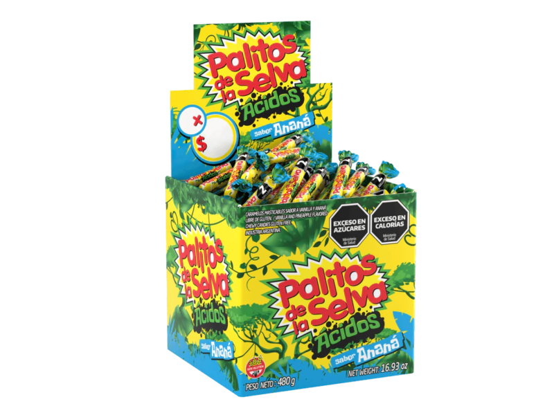 PALITOS DE LA SELVA ACIDO ANANA X 480 GRS
