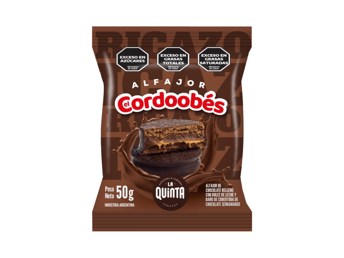 ALFAJOR CORDOBES BAÑADO  50 G