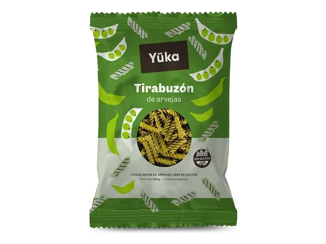 FIDEOS TIRABUZON ARVEJA YUKA 250 GRS