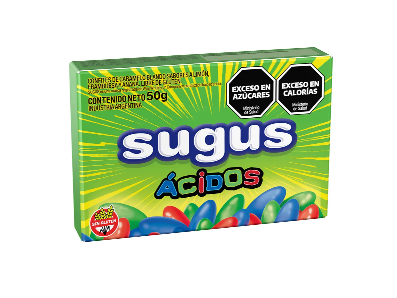 CONFITES SUGUS ACIDOS 50 GRS