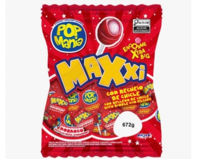 CHUPETIN POP MANIA FRUTILLA X 24 UN