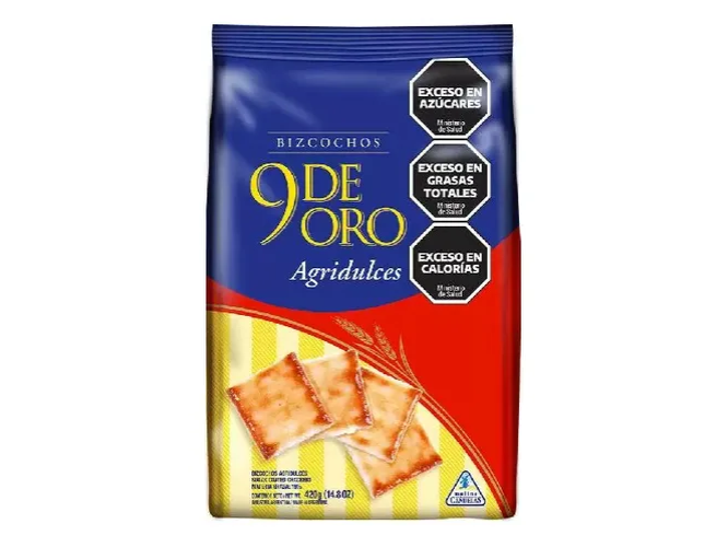 BIZCOCHO 9 DE ORO AGRIDULCE 420 GRS