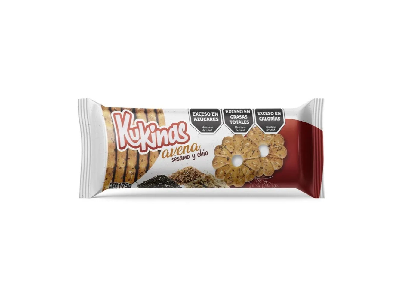 GALLETAS KUKINAS AVENA,SESAMO Y CHA  175 G