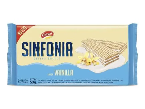 OBLEA SINFONIA VAINILLA 100 GRS