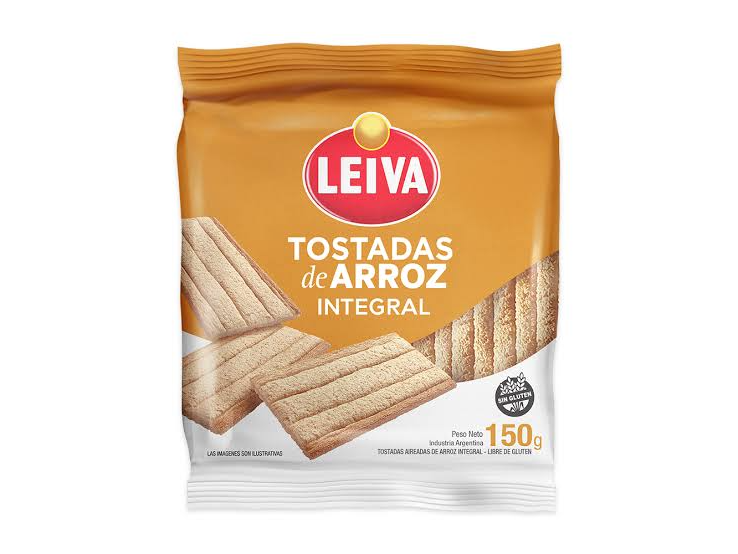TOSTADA DE ARROZ LEIVA INTEGRAL 150 GRS