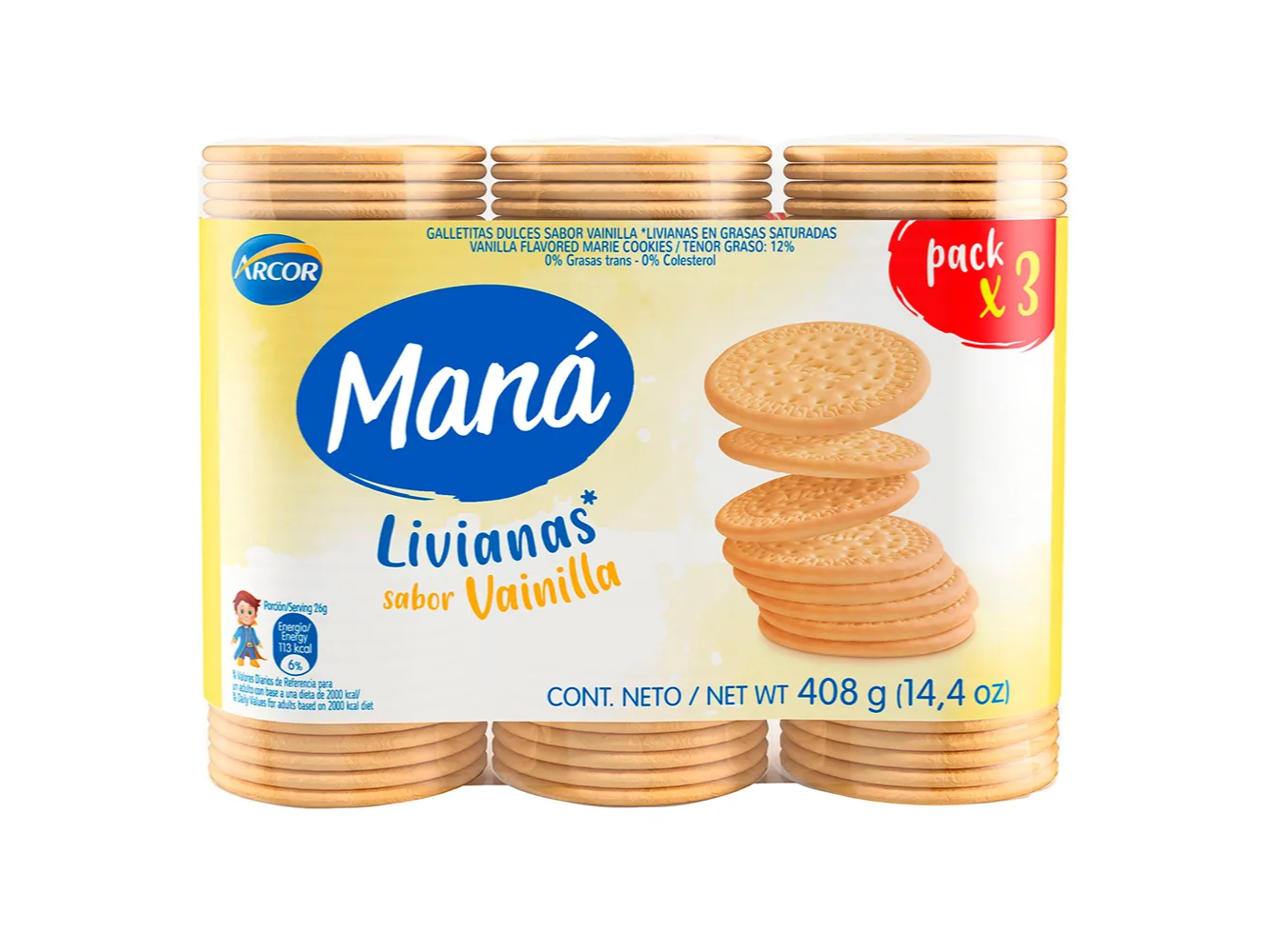 GALLETAS MANA TRIPACK