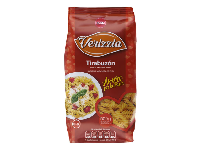 FIDEOS TIRABUZON VERIZZIA 500 GRS
