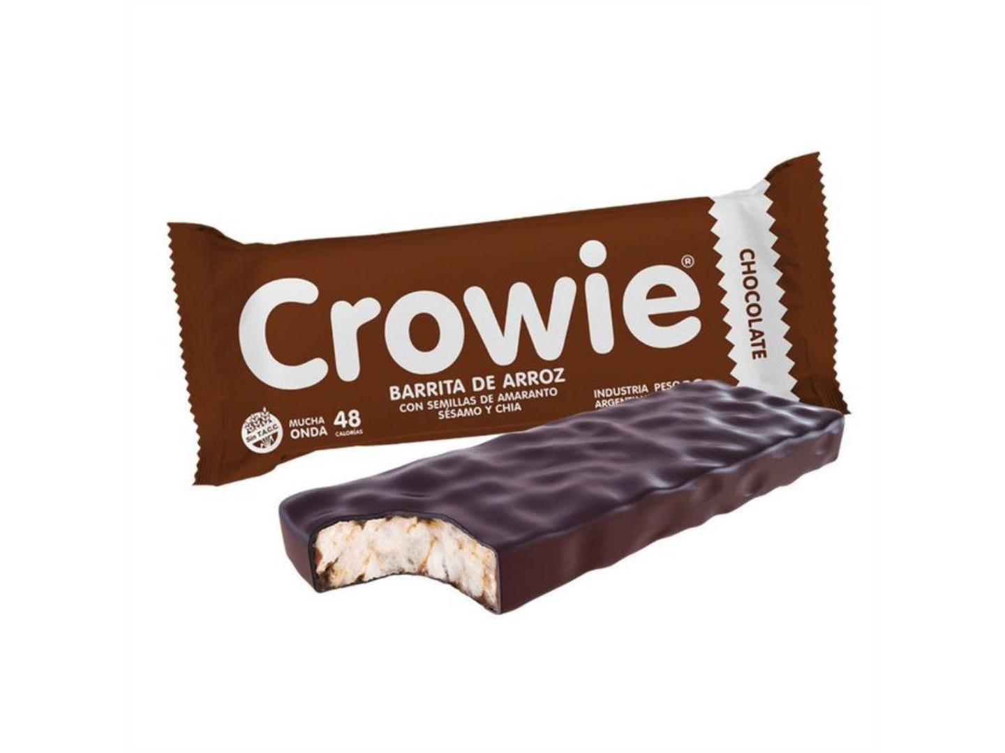 BARRITA DE ARROZ CROWIE CHOCOLATE 12 GRS